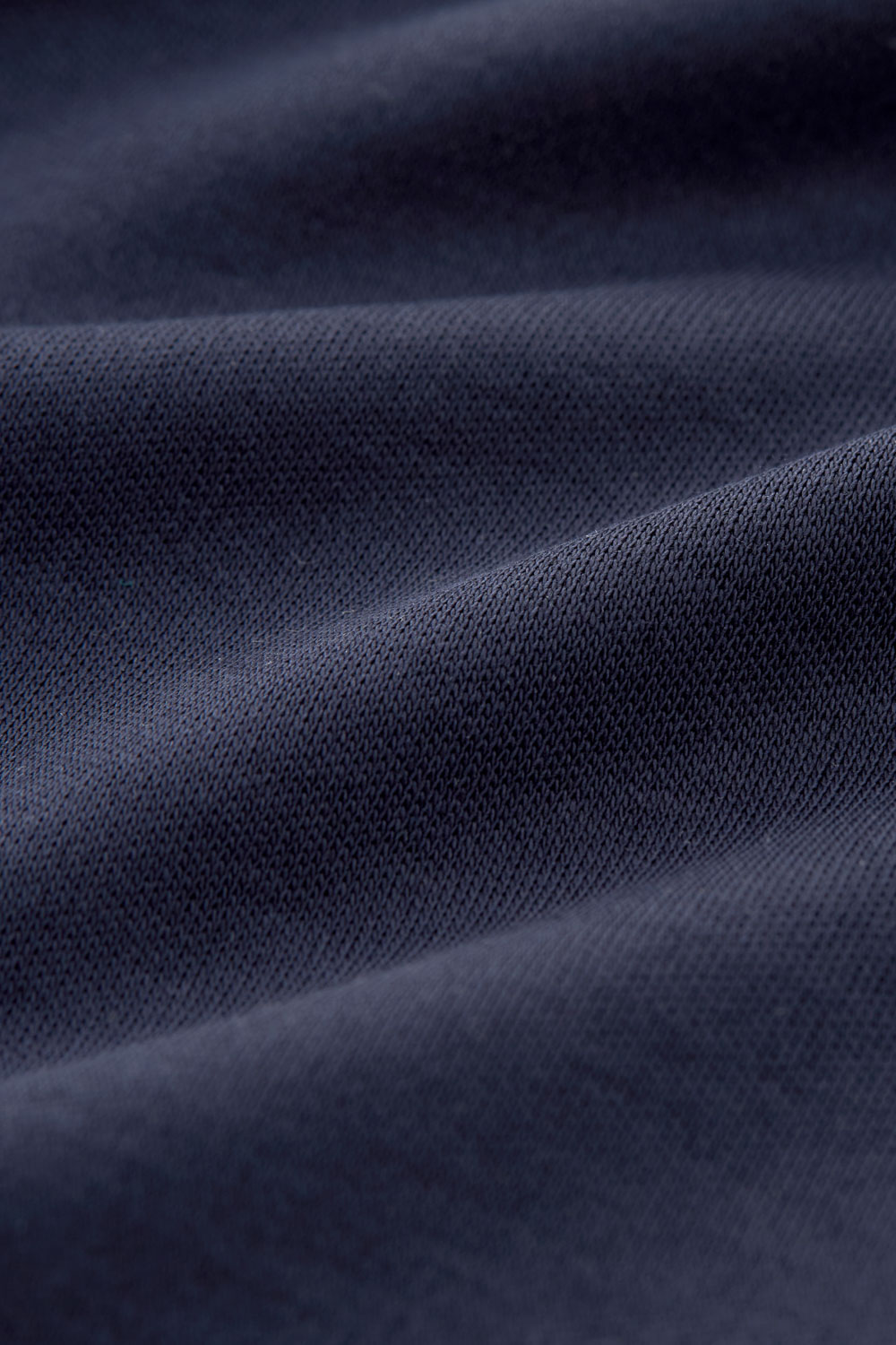 SST&C Navy Blue Mercerized Cotton Crewneck T-Shirt | 00212502003_5