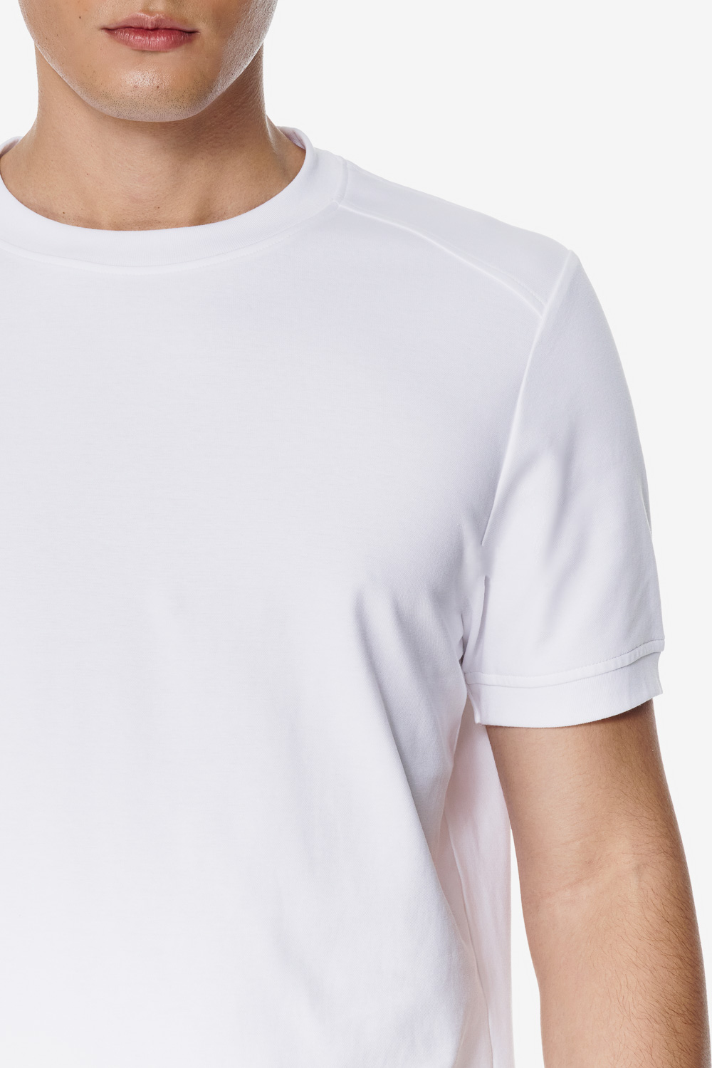 SST&C 白色接觸涼感圓領T-shirt｜00212502004_3