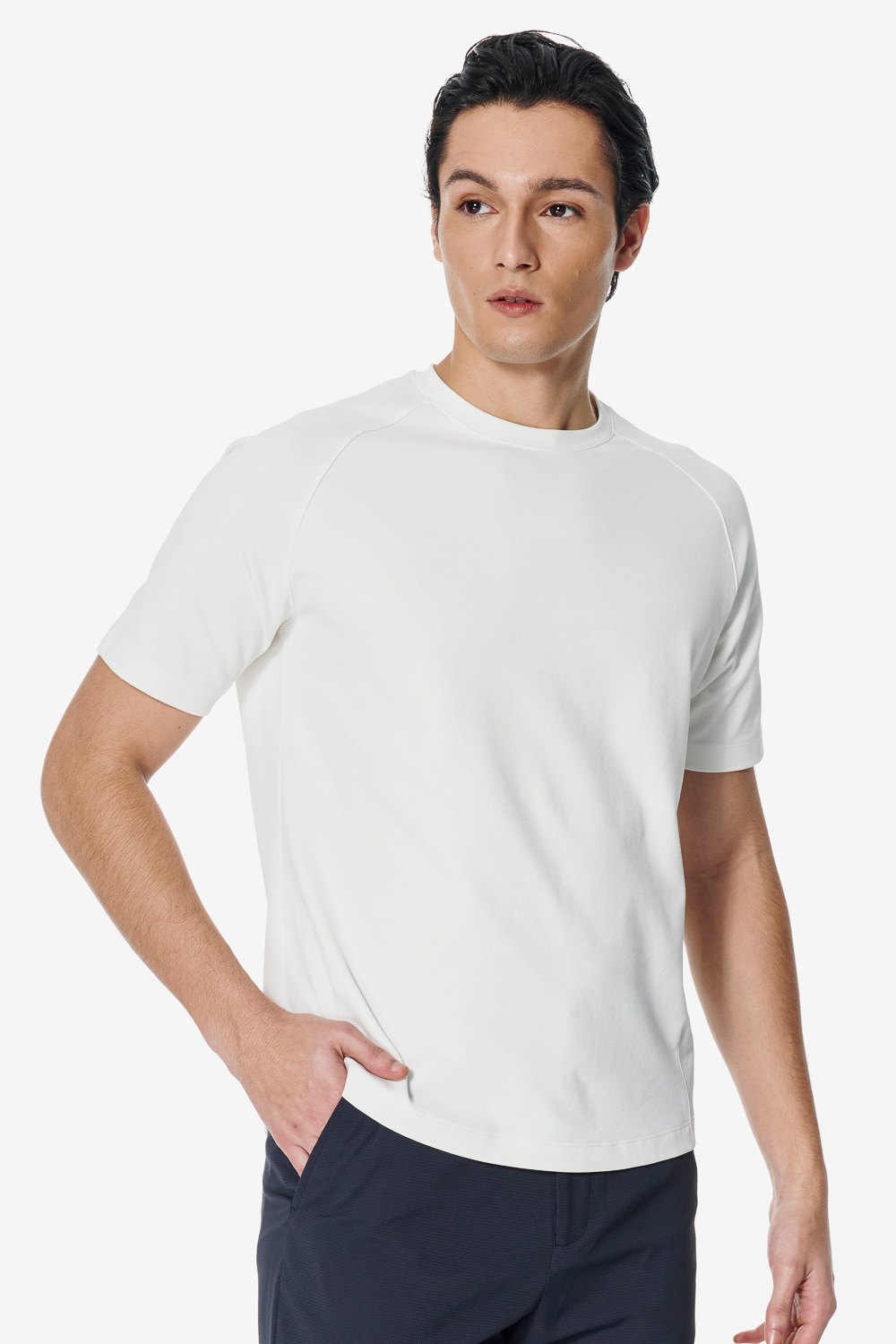 SST&C White Shoulder Seam Function T-shirt | 00212502006_0