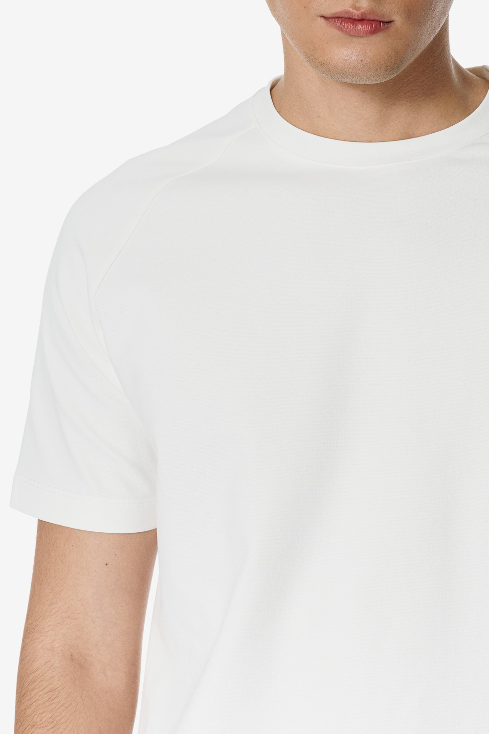 SST&C White Shoulder Seam Function T-shirt | 00212502006_3