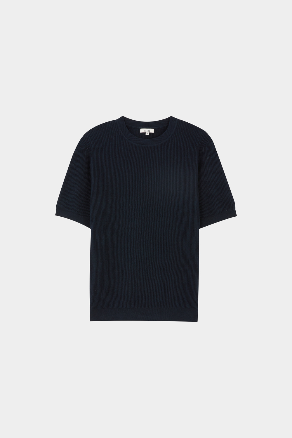 SST&C Navy Blue Pure Cotton Crewneck Knit | 00192502004_4