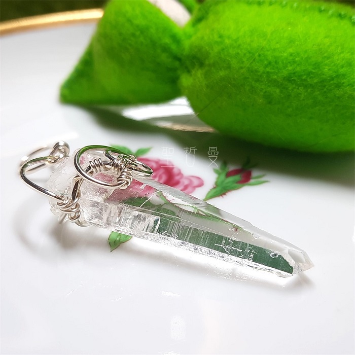 【土桑精選】哥雷精靈編織墜0205-18 項鍊/飾品 白水晶列木里亞水晶/列木尼亞/雷姆尼亞/Lemurian_1