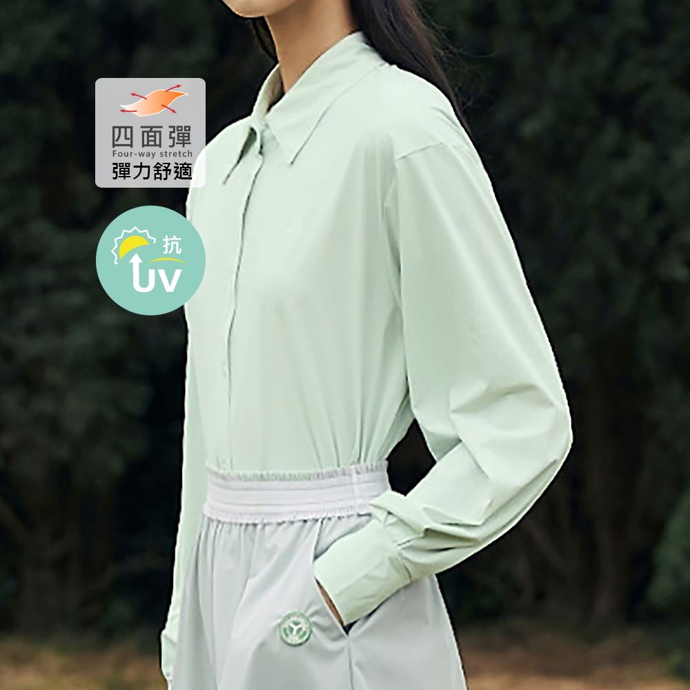 元動力 抗UV涼感襯衫式外套(四色；S-M)_2
