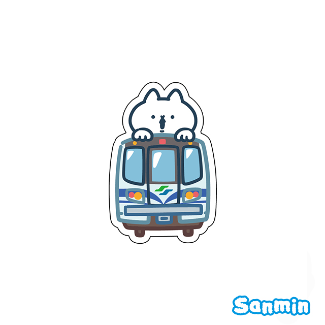 【反應過激的貓】台北捷運聯名系列限定旅遊紀念大貼紙_5
