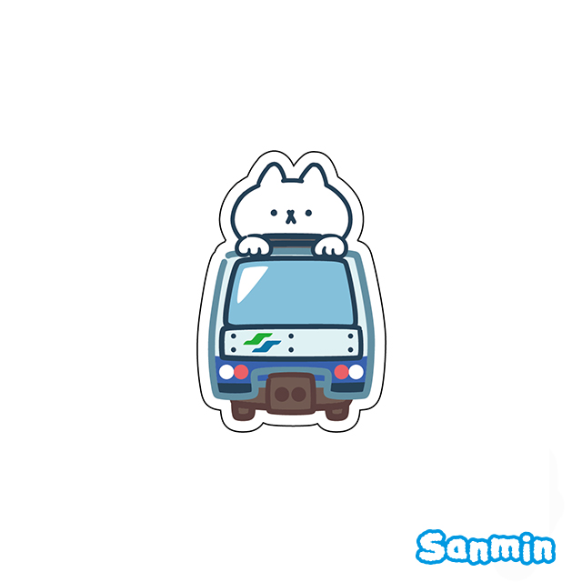 【反應過激的貓】台北捷運聯名系列限定旅遊紀念大貼紙_7