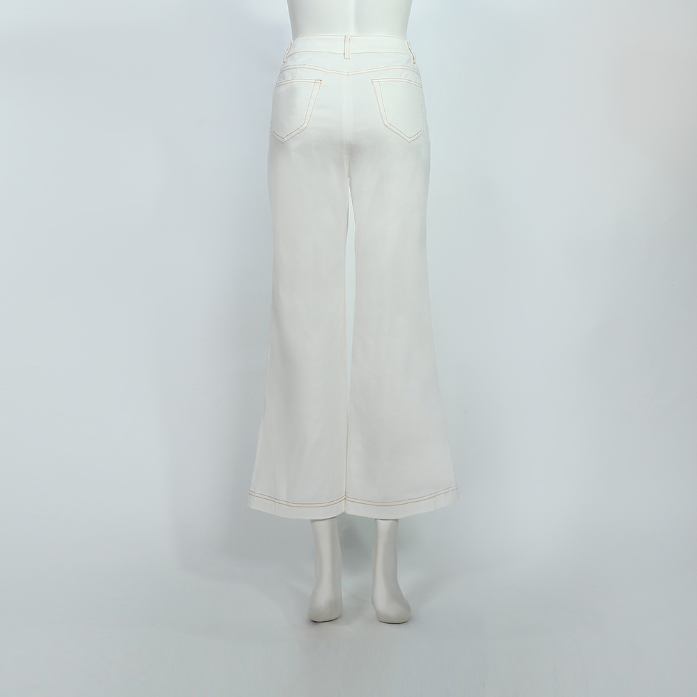 ILEY伊蕾 九分休閒棉質小直筒褲(白；M-XL)_5