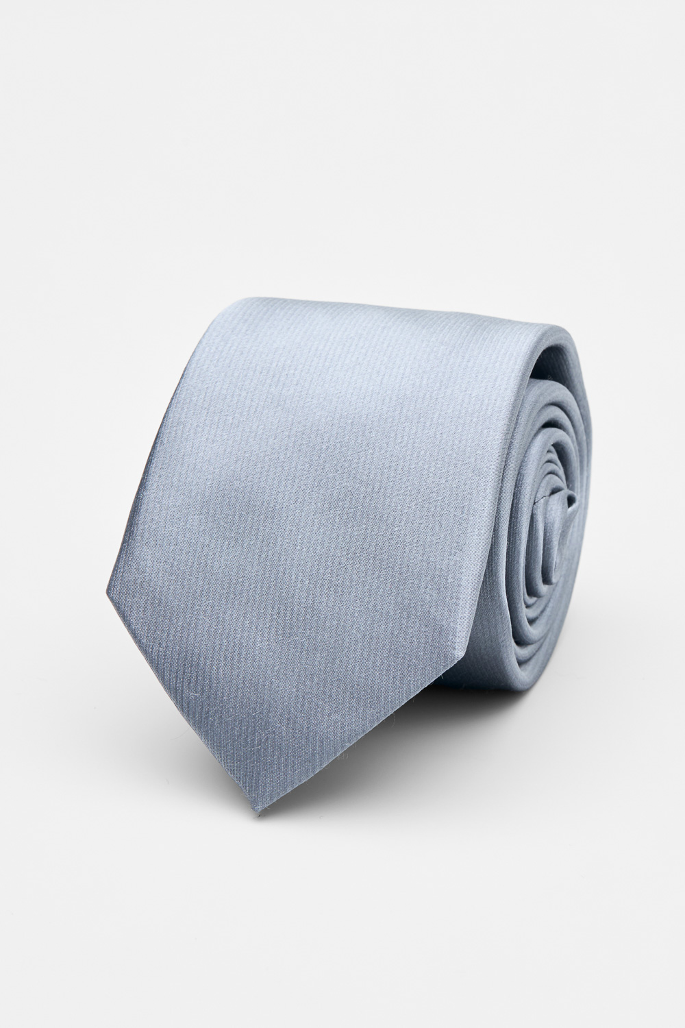 SST&C Silver Silk Tie | 00362502046_0