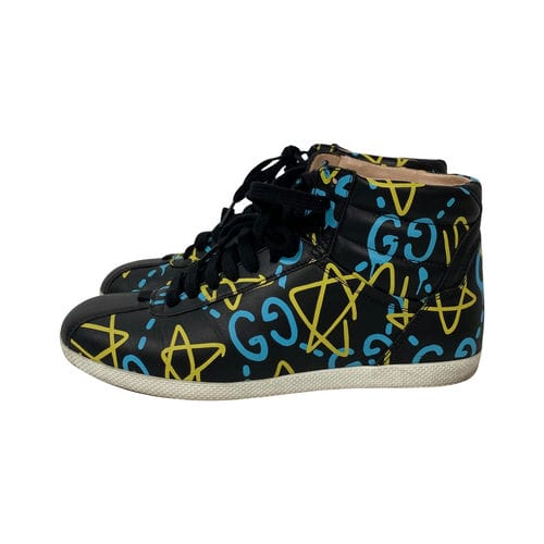 【環球板橋車站店】GUCCI/高筒運動休閒鞋/351/2/448482