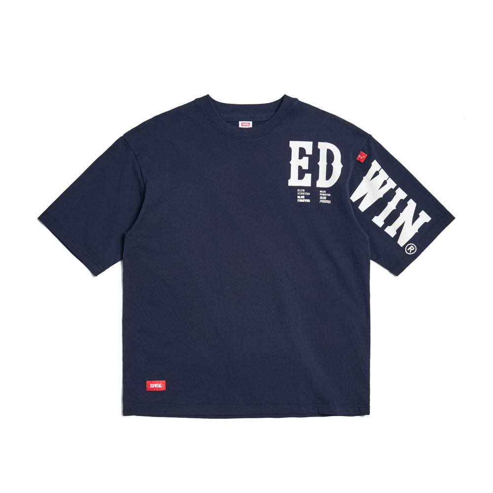 EDWIN｜男裝｜大寬版跨袖短袖T恤