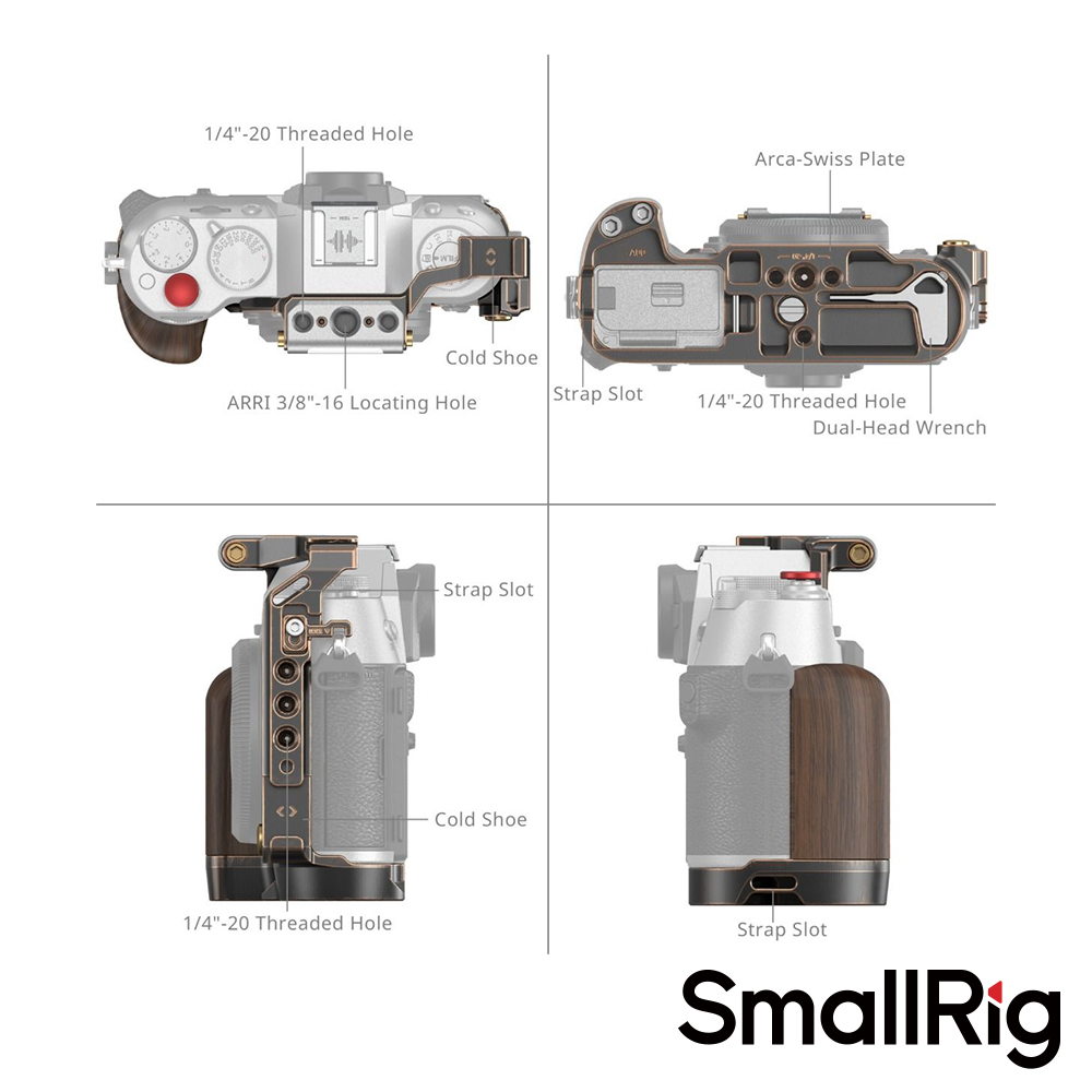 【SmallRig】4714 Fujifilm X-T50 復古款相機兔籠 提籠 公司貨_6
