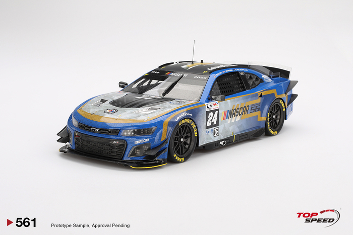 [舊化塗裝] TOP SPEED 1/18 Garage 56 雪佛蘭 Chevrolet Camaro ZL1 #24 Hendrick Motorsports 2023 Le Mans 24Hr Post-Race Weathered TS0561_0