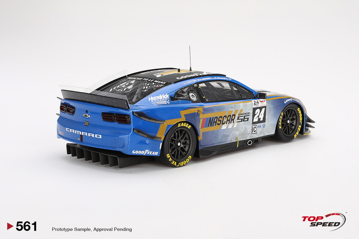 [舊化塗裝] TOP SPEED 1/18 Garage 56 雪佛蘭 Chevrolet Camaro ZL1 #24 Hendrick Motorsports 2023 Le Mans 24Hr Post-Race Weathered TS0561_1