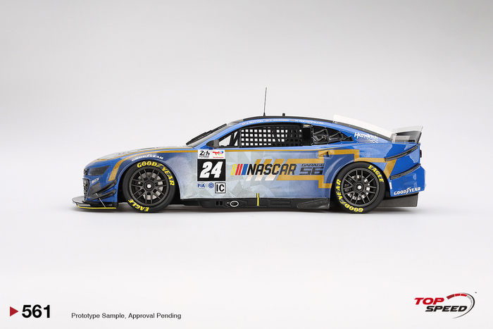 [舊化塗裝] TOP SPEED 1/18 Garage 56 雪佛蘭 Chevrolet Camaro ZL1 #24 Hendrick Motorsports 2023 Le Mans 24Hr Post-Race Weathered TS0561_2