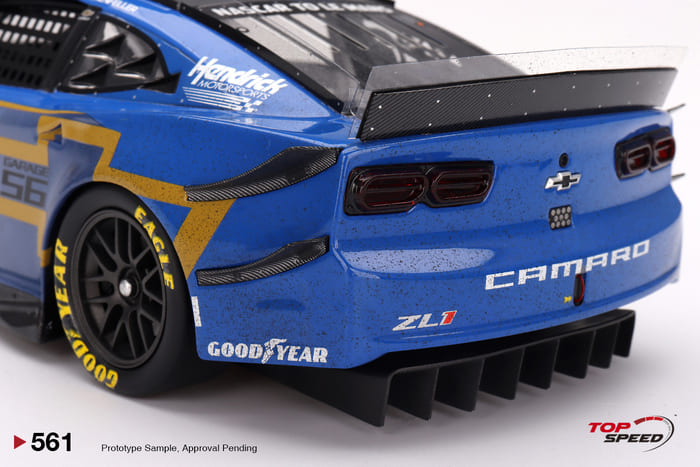 [舊化塗裝] TOP SPEED 1/18 Garage 56 雪佛蘭 Chevrolet Camaro ZL1 #24 Hendrick Motorsports 2023 Le Mans 24Hr Post-Race Weathered TS0561_5