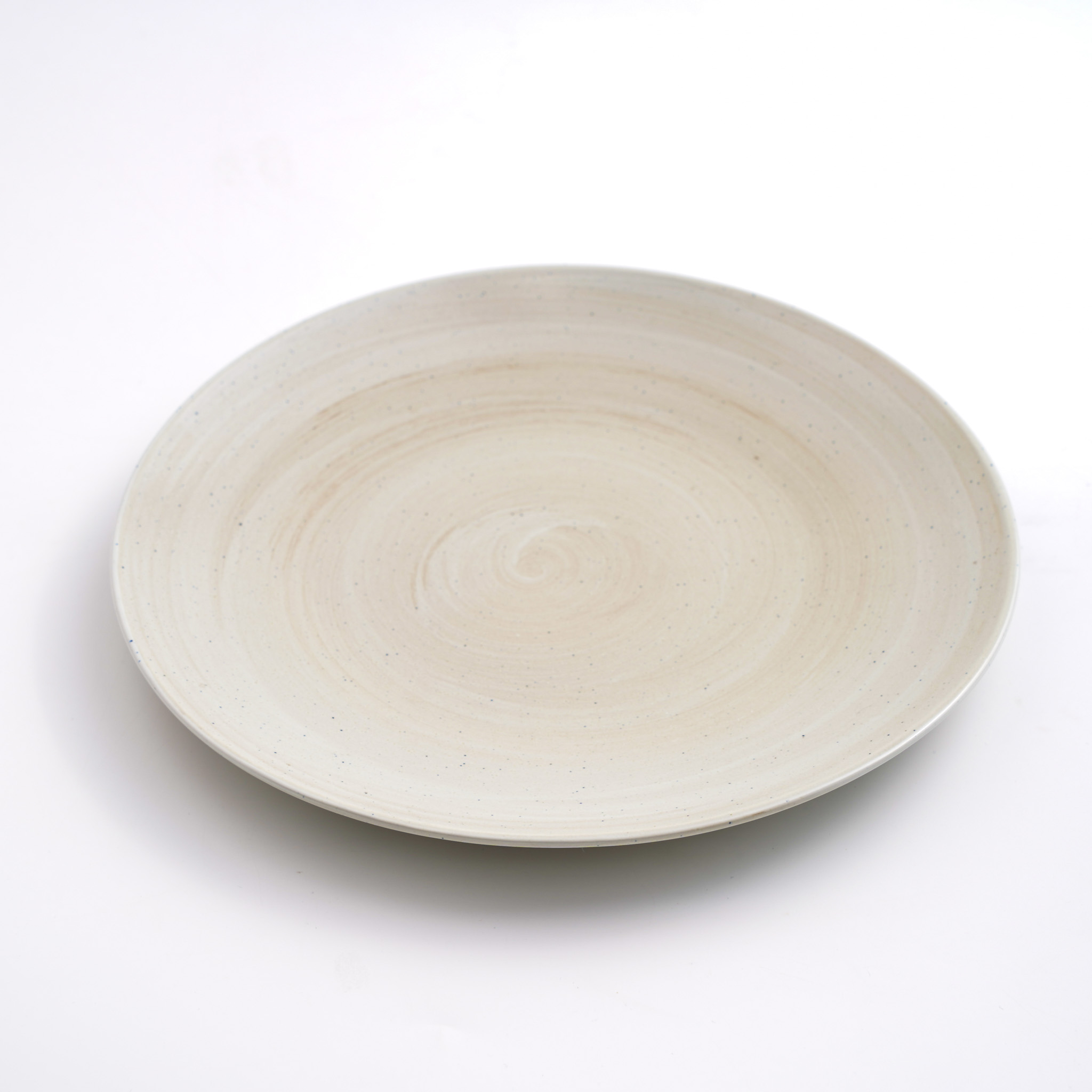 日式 流轉漩渦 26.5cm 陶瓷大盤｜麻點｜單品_0