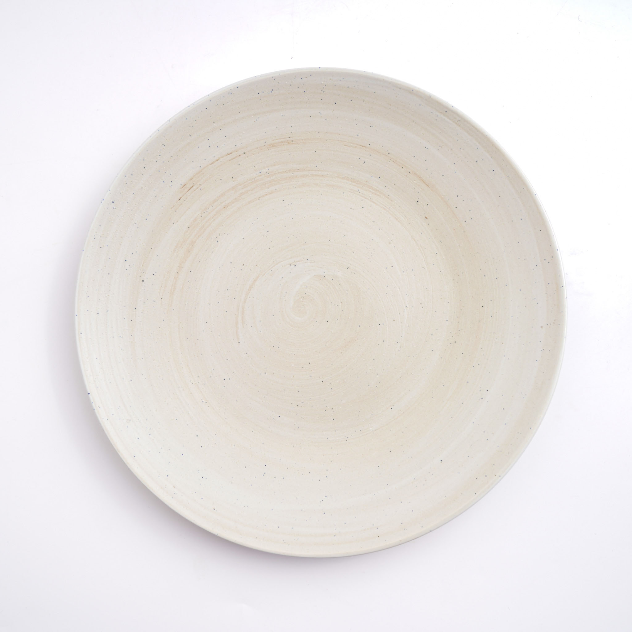 日式 流轉漩渦 26.5cm 陶瓷大盤｜麻點｜單品_1