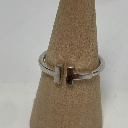 【誠品生活板橋店】TIFFANY&Co./戒指/10号/18w t wire rg 6