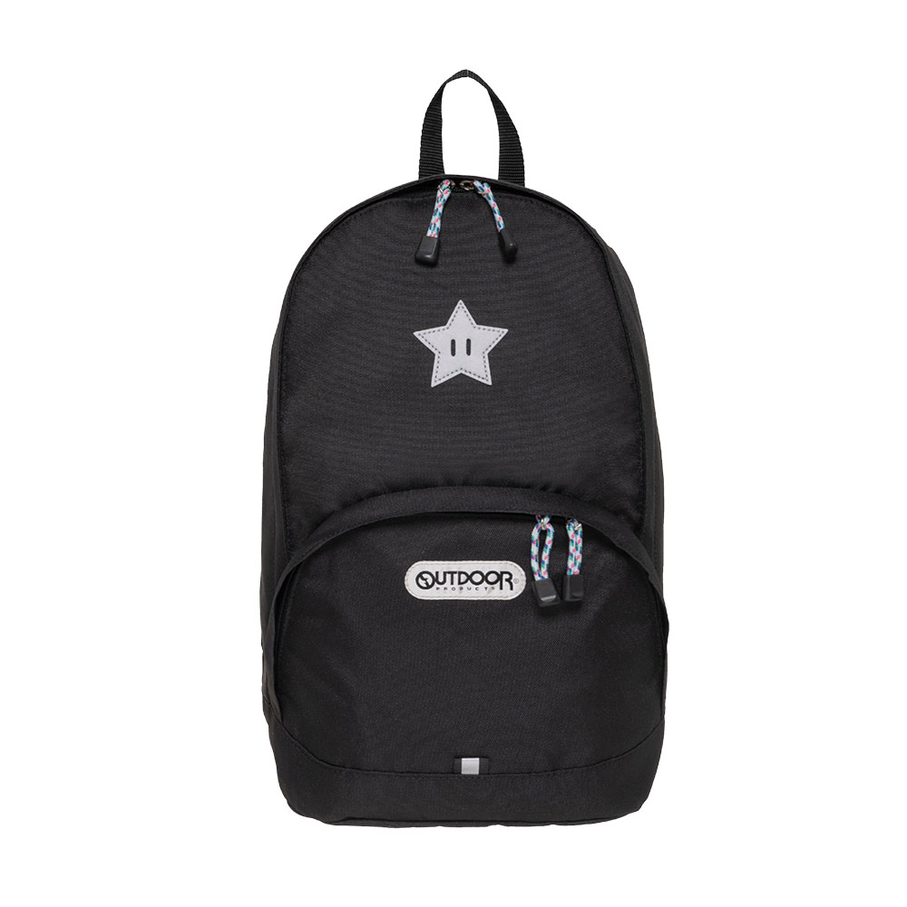 【OUTDOOR】風格前線星星圓款後背包-黑色 OD153335BK