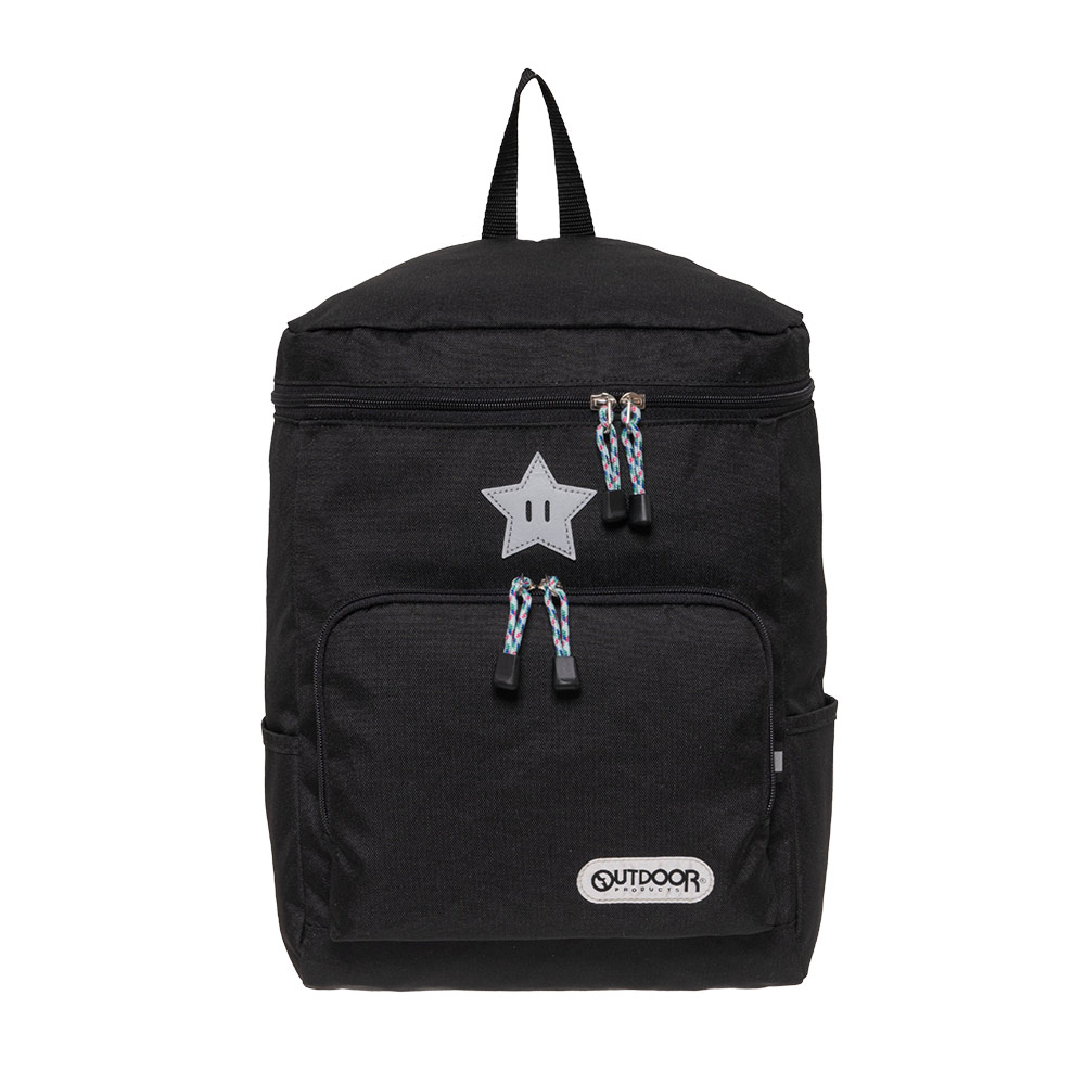 【OUTDOOR】風格前線星星方款後背包-黑色 OD153337BK