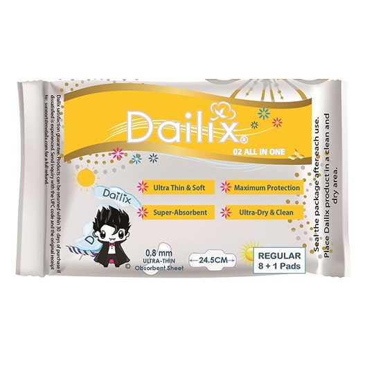 【Dailix】532衛生棉-日用型9片x6包(抑菌抗敏淨味超乾爽透氣)吸血鬼娃娃版_2