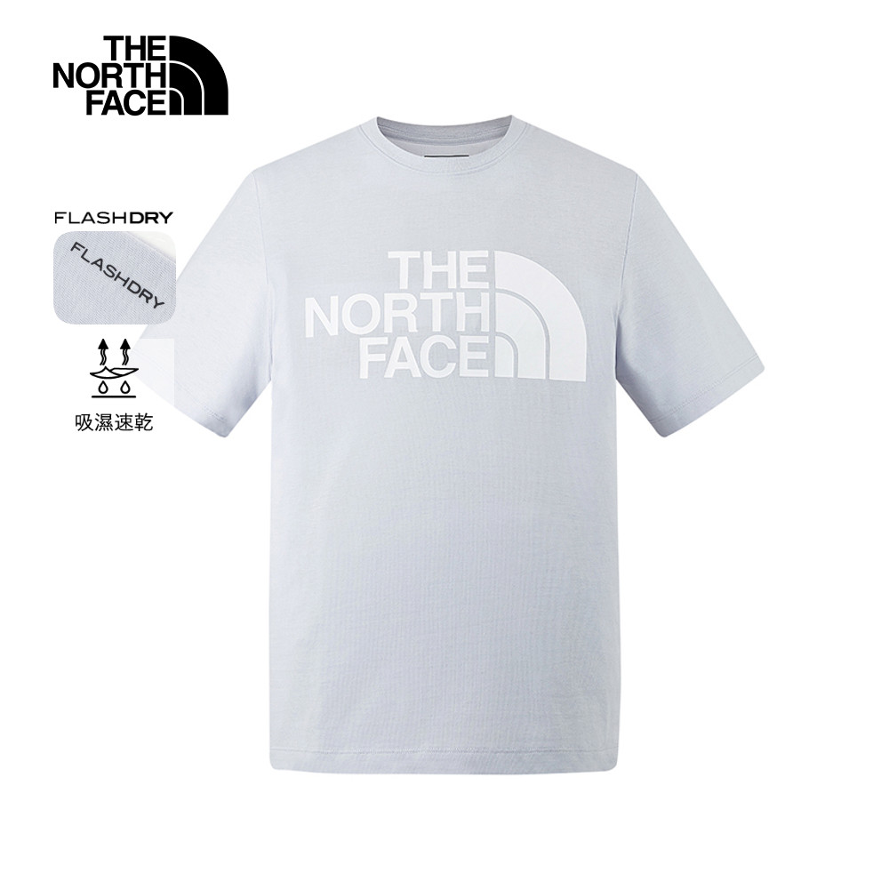 The North Face北面男款灰色吸濕排汗短袖T恤｜88GY0TI_0