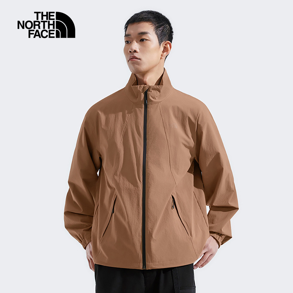 The North Face北面男款棕色DWR防潑水可打包防風外套｜8DGE6IH_7