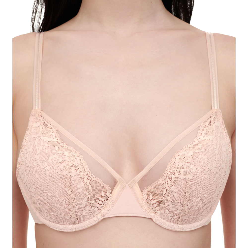 【Chantelle Pulp】深V Spacer T-Shirt Bra 內衣>CDE>玫瑰石英粉(22MND_0RG)【Crush】_4
