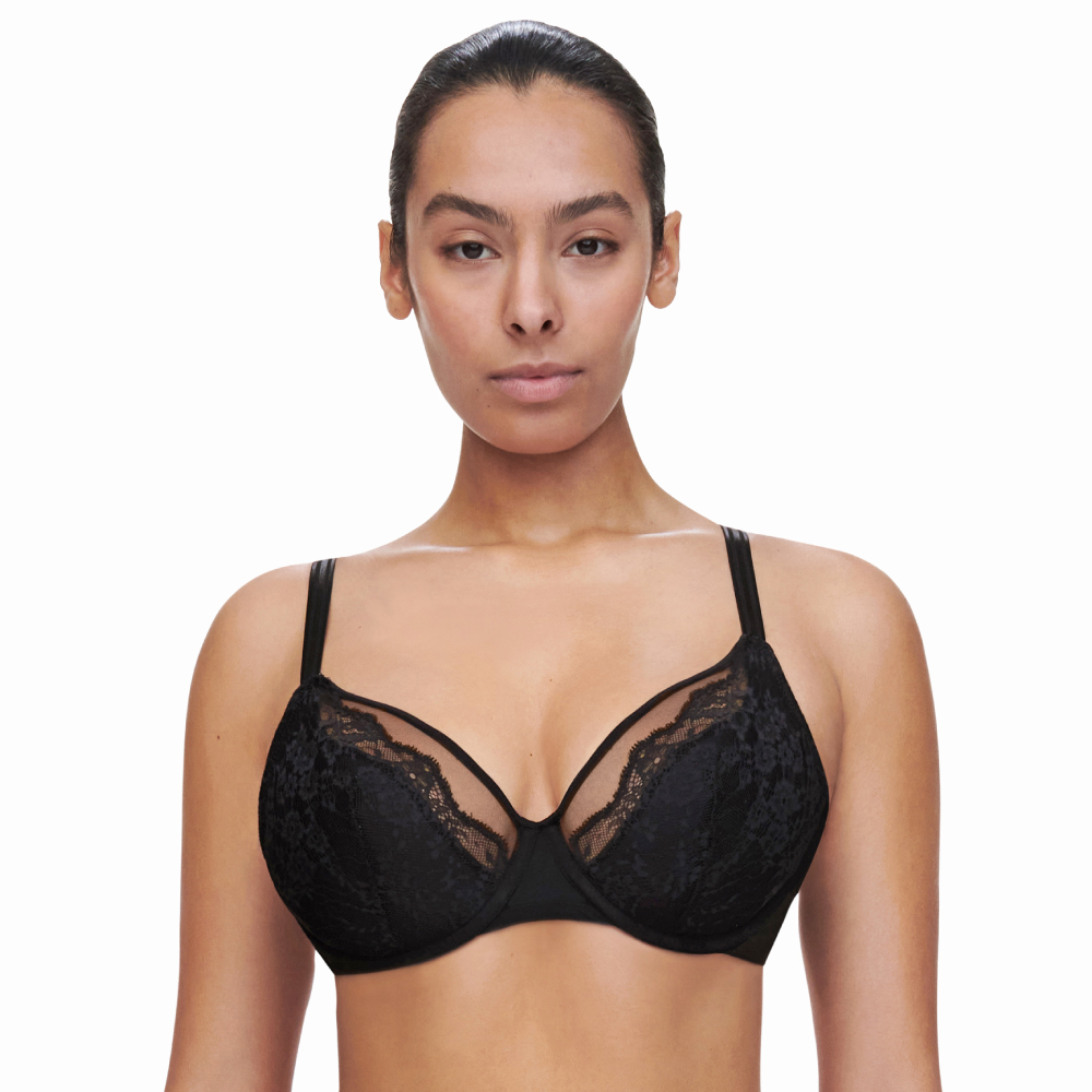 【Chantelle Pulp】深V Spacer T-Shirt Bra 內衣>CDE>黑色(22MND_011)【Crush】_0
