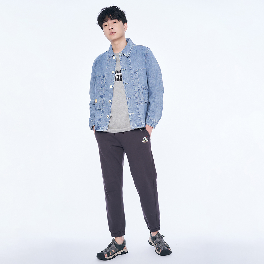 5th STREET｜山形｜男裝｜山形圖案運動棉褲｜中灰色