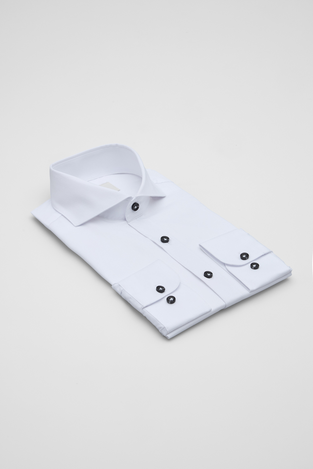 SST&C White Textured Slim Fit Shirt | 00062503006_5