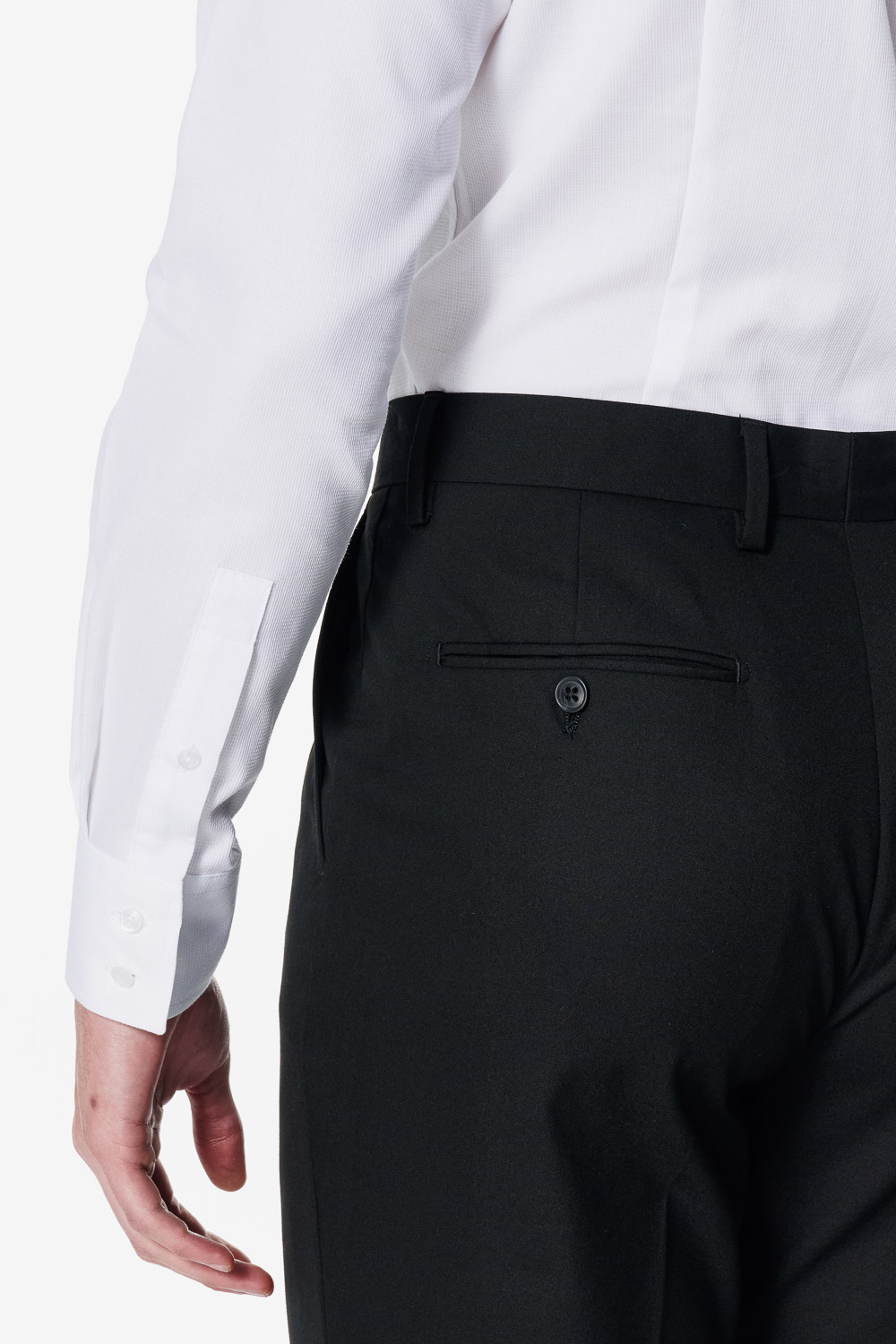 SST&C White Textured Slim Fit Shirt | 00062503007_4