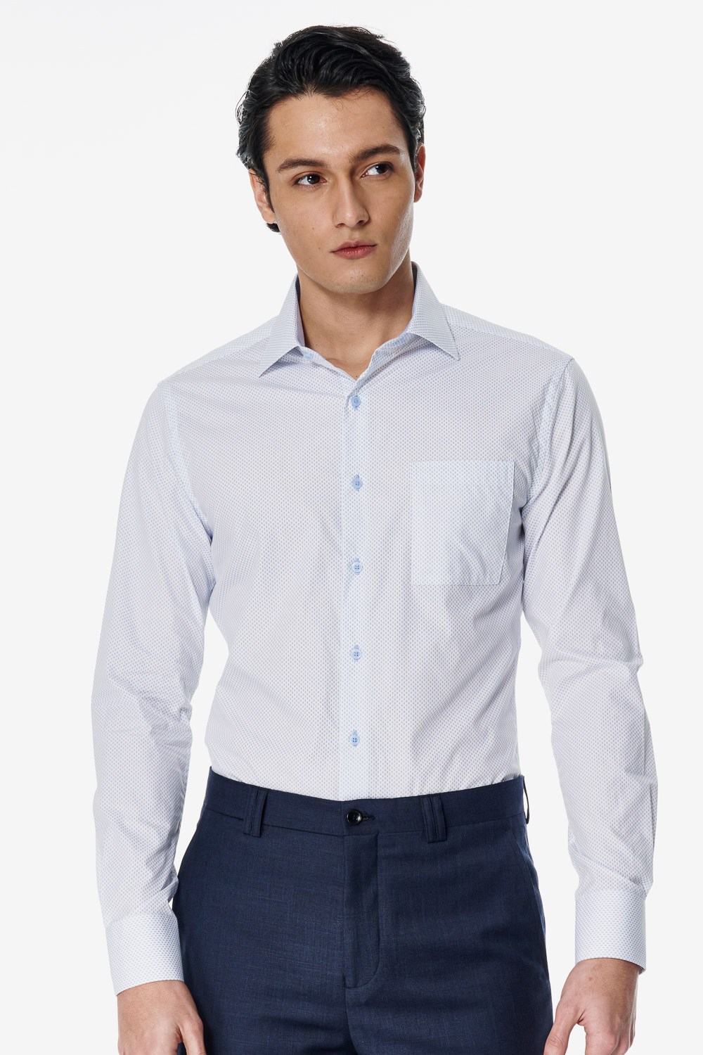 SST&C Geometric Polka Dot Slim Fit Shirt | 00062503008_0
