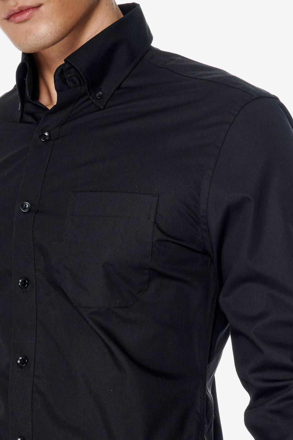 SST&C Black Classic Fit Shirt | 00062503010_2