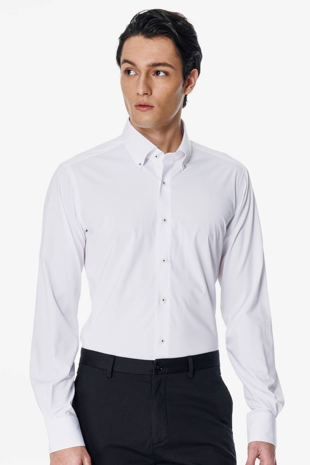 SST&C White Slim Fit Shirt | 00062503013_0