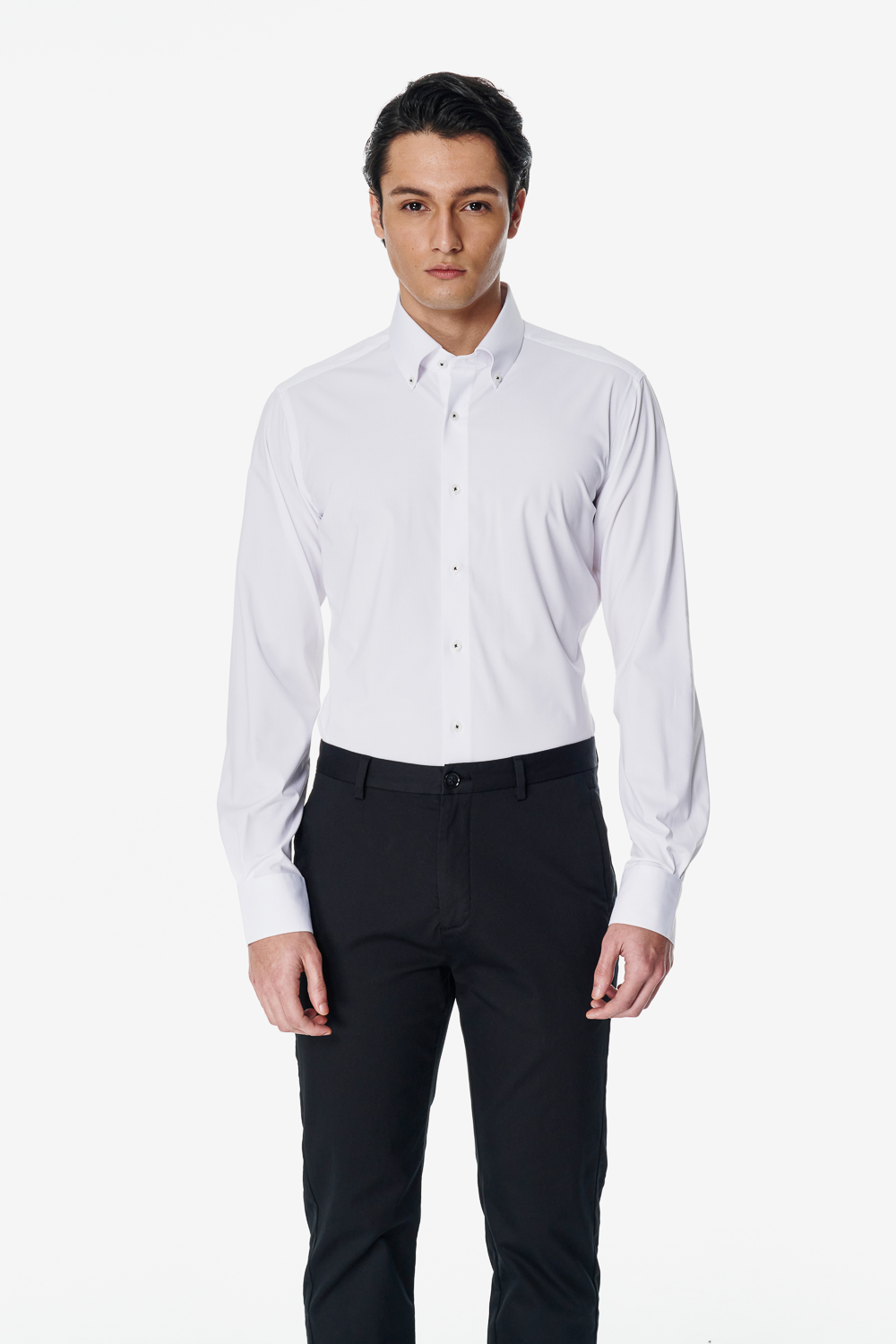 SST&C White Slim Fit Shirt | 00062503013_1