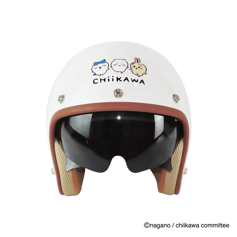 【正版授權/抽周邊】Ninja 806S 吉伊卡哇正版授權 GE-1 吉伊卡哇 白色 3/4罩安全帽 復古帽_1