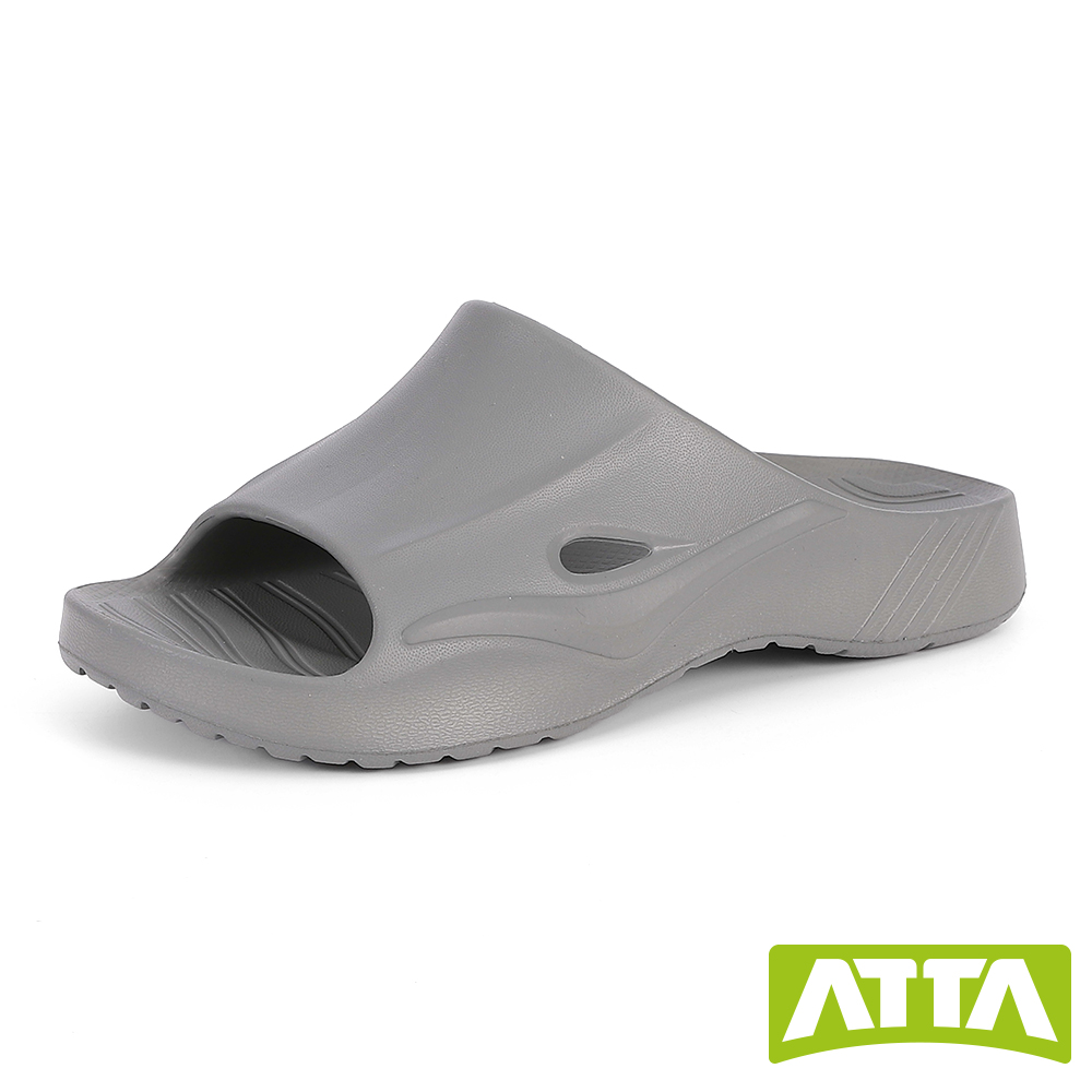 【ATTA】就是健康足弓拖鞋-霧黑_0