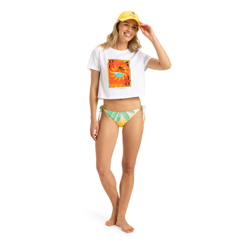 【ROXY】ATLAS OCEANREGULAR CROP 聯名短袖T恤 紅色系 (ERJZT05921)_4