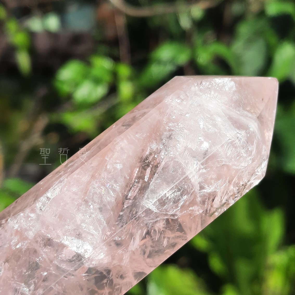 粉晶雙尖療癒棒0129-12號 Rose Quartz/治療棒 ~對應心輪、提升人緣、戀愛運的最佳首選_1