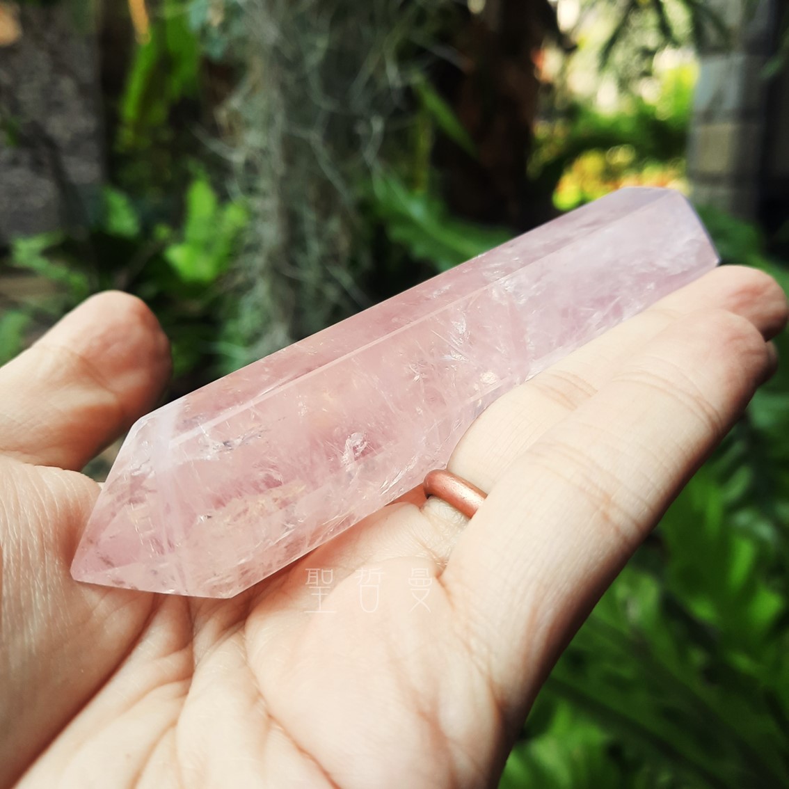 粉晶雙尖療癒棒0129-12號 Rose Quartz/治療棒 ~對應心輪、提升人緣、戀愛運的最佳首選_4