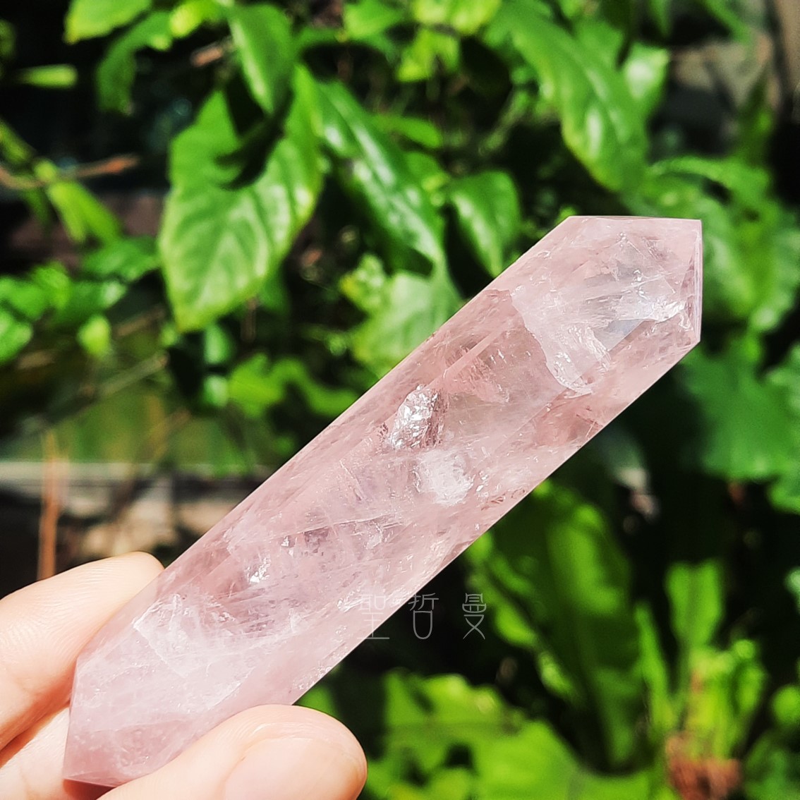 粉晶雙尖療癒棒0129-17號 Rose Quartz/治療棒 ~對應心輪、提升人緣、戀愛運的最佳首選_2