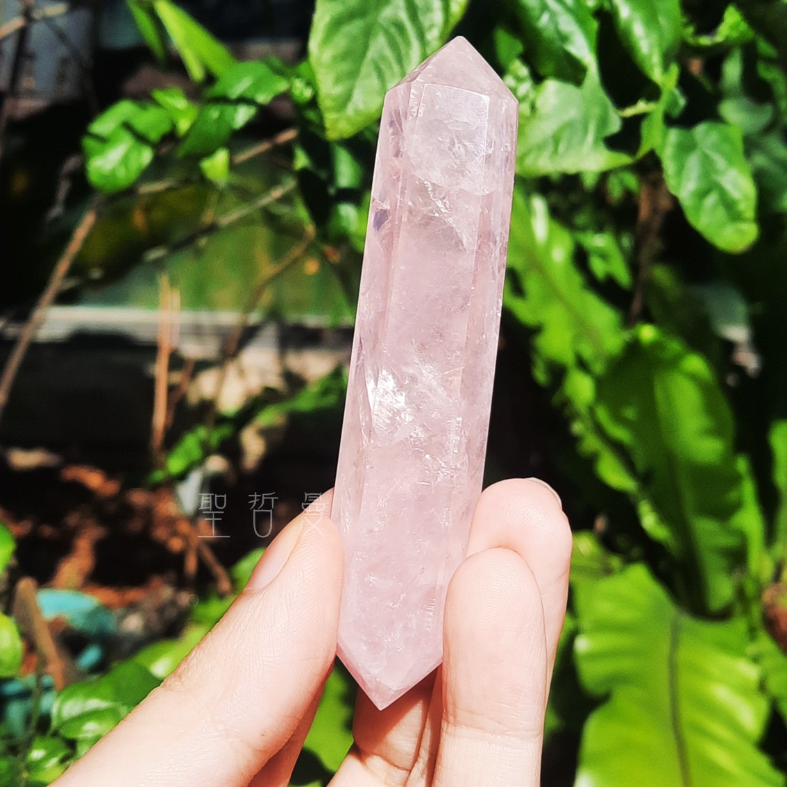 粉晶雙尖療癒棒0129-17號 Rose Quartz/治療棒 ~對應心輪、提升人緣、戀愛運的最佳首選_3