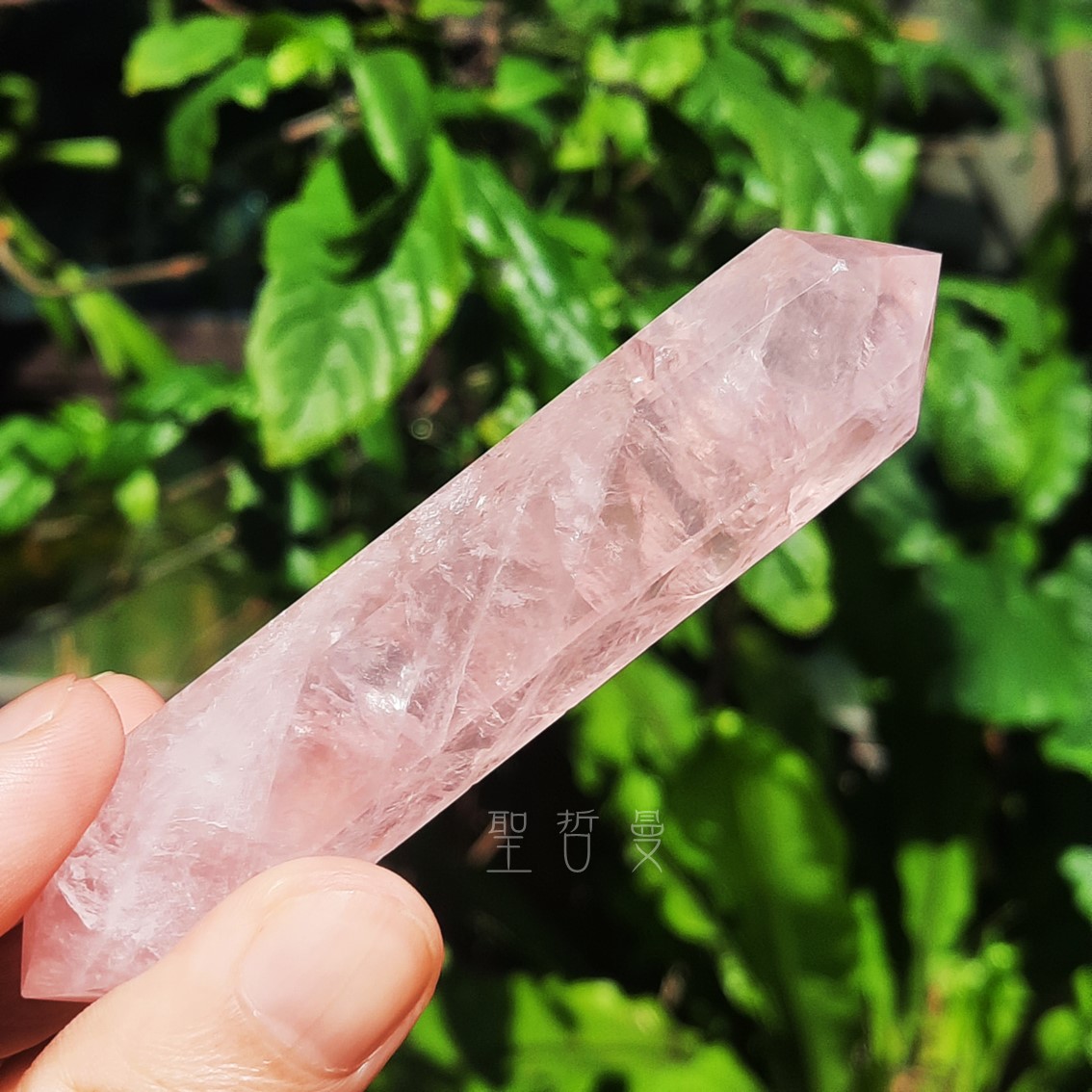 粉晶雙尖療癒棒0129-17號 Rose Quartz/治療棒 ~對應心輪、提升人緣、戀愛運的最佳首選_4