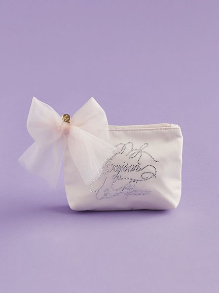 柔美蝴蝶結品牌鑲鑽迷你收納袋(08000342400) - Maison de FLEUR