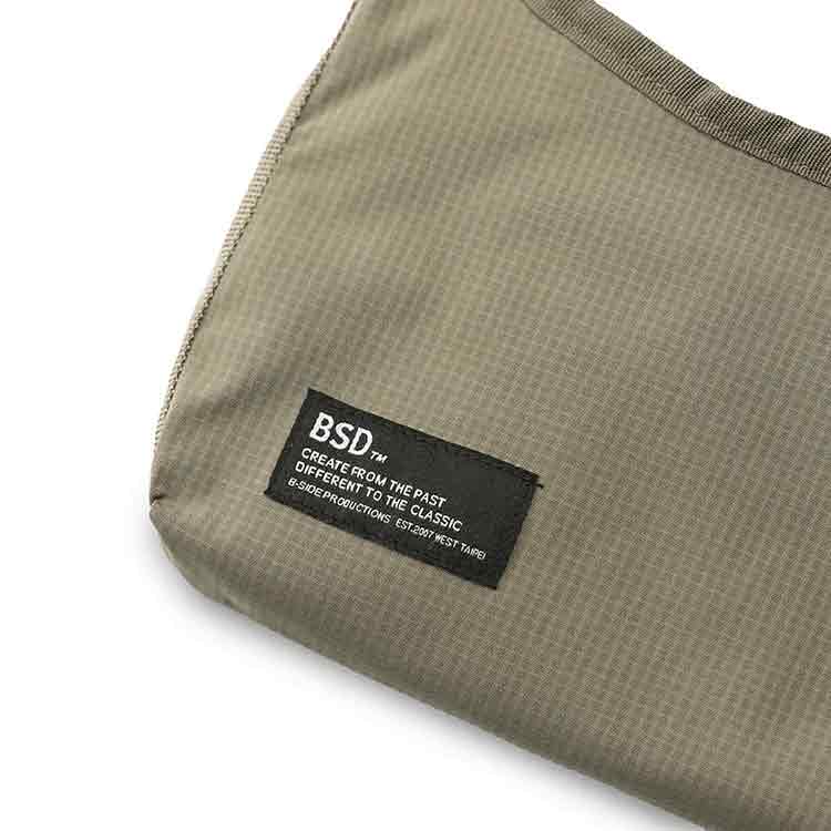B-SIDE BS MINI BAG 細格紋 防潑水機能 隨身小包 (沙色)_3