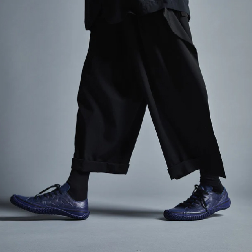 【SPINGLE】靛藍壓花皮革·低筒手工休閒鞋_SP-1055-Indigo Blue-MEN