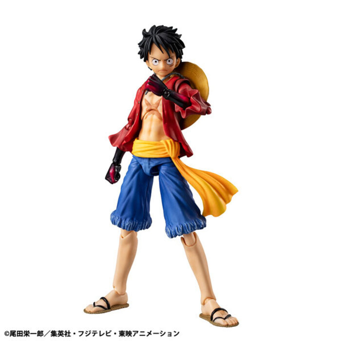 MegaHouse V.A.H 航海王 海賊王 蒙其·D·魯夫武裝色的霸氣 可動完成品_0