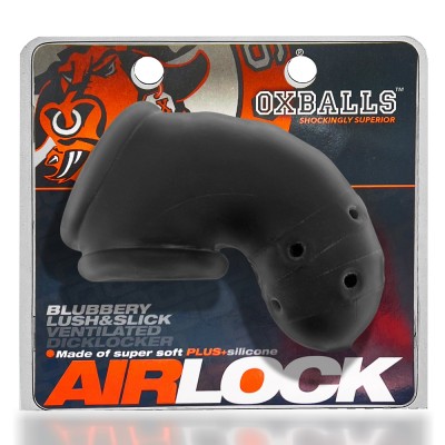 美國 OXBALLS【鎖精鳥籠】AIRLOCK 彈性洞洞貞操鎖 (OX-3086-CLRICE/OX-3086-BLKICE)_1
