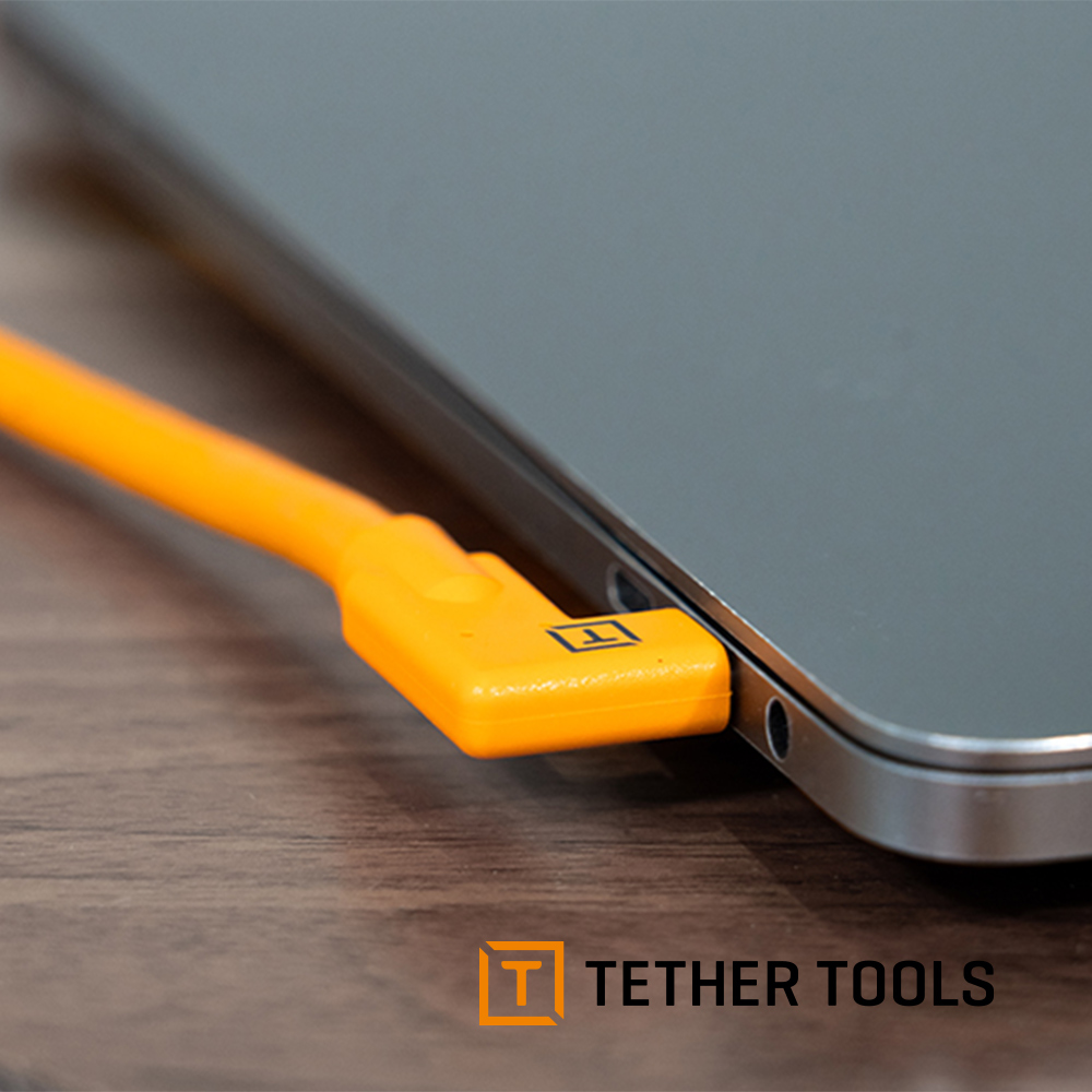 【TETHER TOOLS】CUC15RT2RT-ORG USB-C 轉 USB-C 雙直角傳輸線 4.6M 公司貨_5