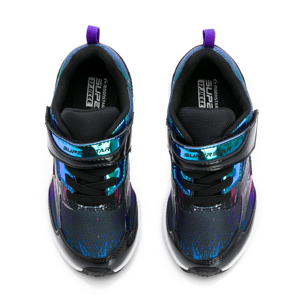 【新品】SUPER STAR 3E寬楦閃電競速童鞋-黑_4